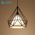 LEDER Clear Metal Pendulum Lamp