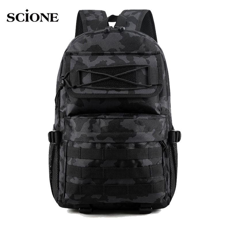 Camping Tactical Backpack Nylon Camouflage Bags Men Large Army Hiking Bag Male Travel Military Rucksack Outdoor Sports XA911WA