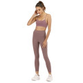 Recycled seamless rib tummy control yoga pants high waist ladies yoga leggings fitness yoga women