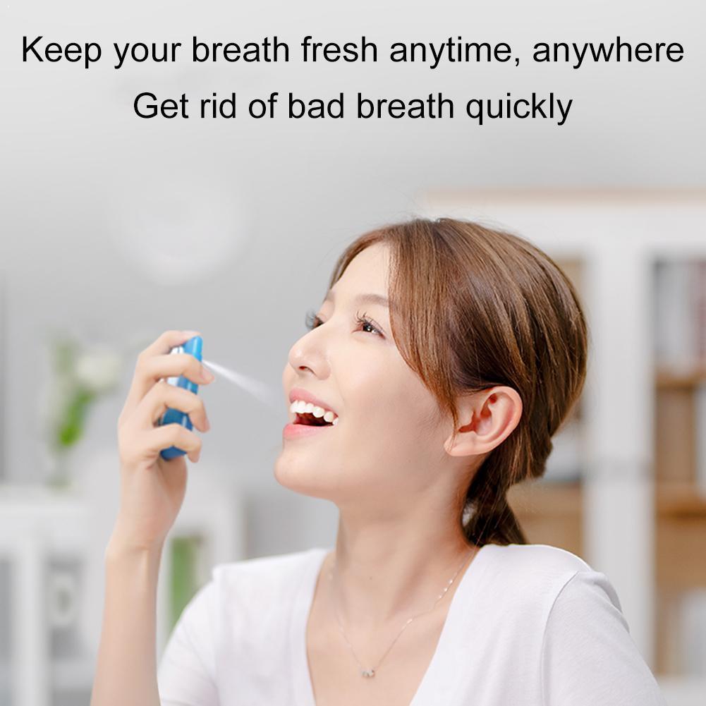 17ml Mint/Peach/Lemon Mouth Oral Spray Quit Smoking Treatment Smoke Mouth Herbal Breath Freshener Spray Anti Bad Oral Q1C7