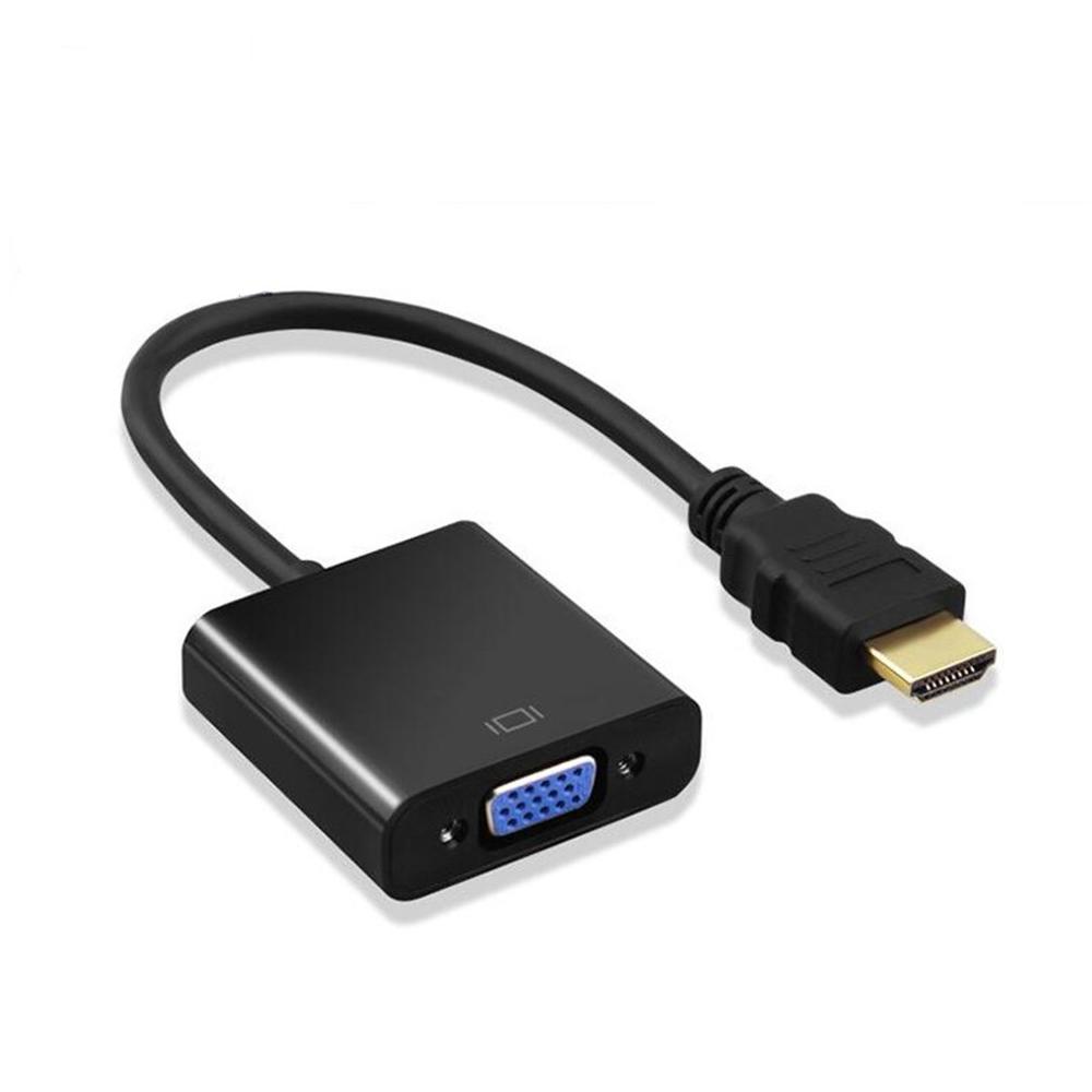 HDMI To VGA Conversion Cable Adapter Connects HDMI VGA Port For PC Laptop Smart TV Box Other Devices