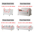 Home Anti-slip Stretch Sofa Cover Living Room Furniture Couch Protective Cover Soft Cozy Elastic Slipcover for 1/2/3/4 Seat