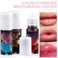 Crystal Lipstick Color Changing Lip Balm Lip Oil Clear Roller Ball Dried Flowers Long Lasting Moisturizing Shiny Lip Gloss TSLM1