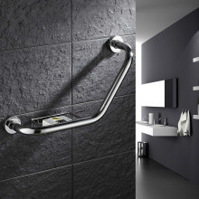 Stainless Steel Wall Mount Bathroom Bathtub Handrail With Soap Dish Support Bars Handicap Safety Aid Help Handle