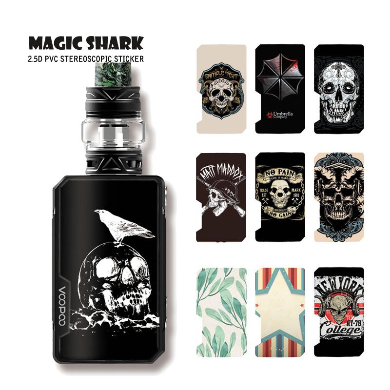 Star Skull Leaf Punk Umbrella Stylish Simple Film Case Vape Sticker Skin for Voopoo Drag Mini E Cigar