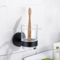 Antique Black SUS 304 Stainless Steel Toothbrush Holder Matte Black Toothbrush Tumbler&Cup Holder Wall Mounted Free Shipping