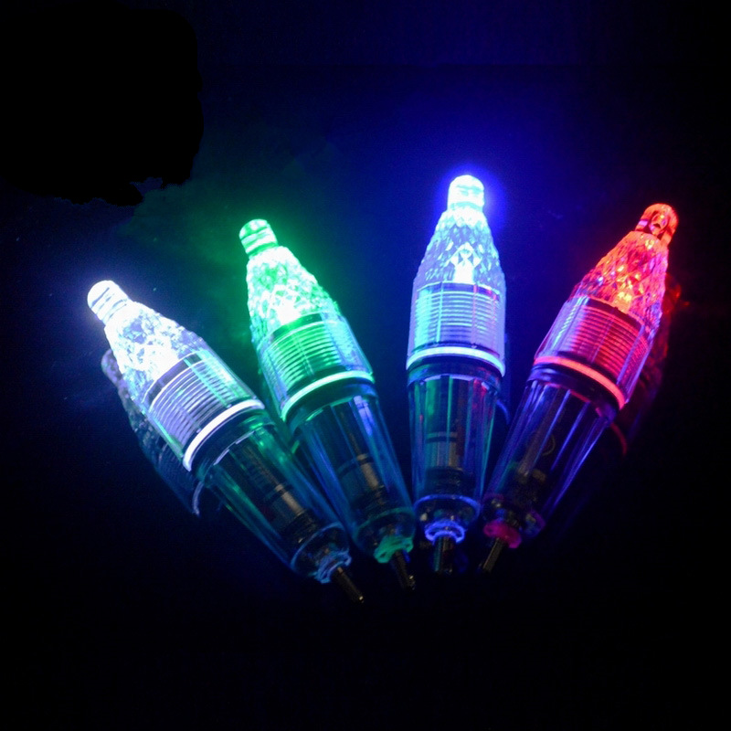 New Bright LED glittering fishing light underwater Attract Fish Outdoor Night Light Blue Red White Green