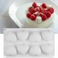 NEW Silicone Form For Mousse Cake Heart Wedding 3D Molds Decorating Tools Bakeware Dessert Moulds