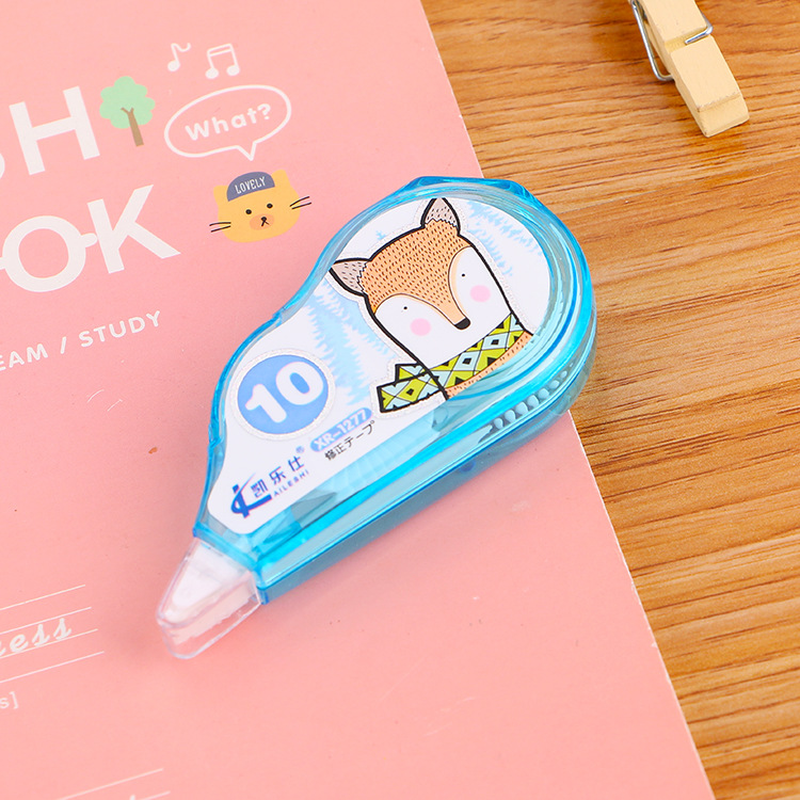 1 Pcs Cute Cartoon Fox Plants Correction Tape Student Learning Correction Tool Stationery School Prizes Gift Office Supplies