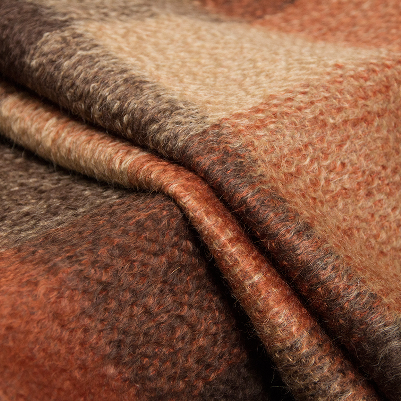 Angora mohair cashmere fabric yarn-dyed plaid warm cashmere coat fabric 150cm winter wool fabric cashmere cloth