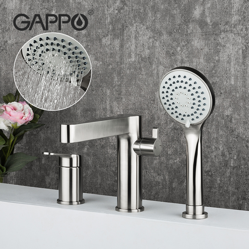 GAPPO Split Bathroom Bathtub Faucet stainless steel Bath Shower Tap split Shower Head Wall Mixer Tap