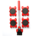 Dropshipping Furniture Mover Set Furniture Mover Tool Transport Lifter Heavy Stuffs Moving Wheel Roller Bar Hand Tools 5 Pcs Set
