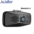 JaJaBor Bluetooth 5.0 Car Kit Handsfree Calling Wireless Speakerphone Build in Microphone Support Seven Language Switching