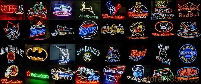 17*14" Custom Message NEON SIGN REAL GLASS BEER BAR PUB LIGHT SIGNS store display Restaurant Shop occasional Advertising Lights