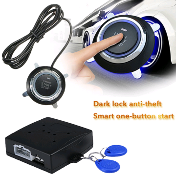 12V Car Start Stop Button Engine Push Start Button Alarm Lock Keyless System Door Push Button Tactile Buttons Anti-theft