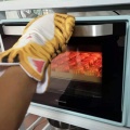 3D Cartoon Cat Paws Oven Mitts Long Cotton Baking Insulation Gloves Microwave Heat Resistant Non-slip Kitchen Gloves**