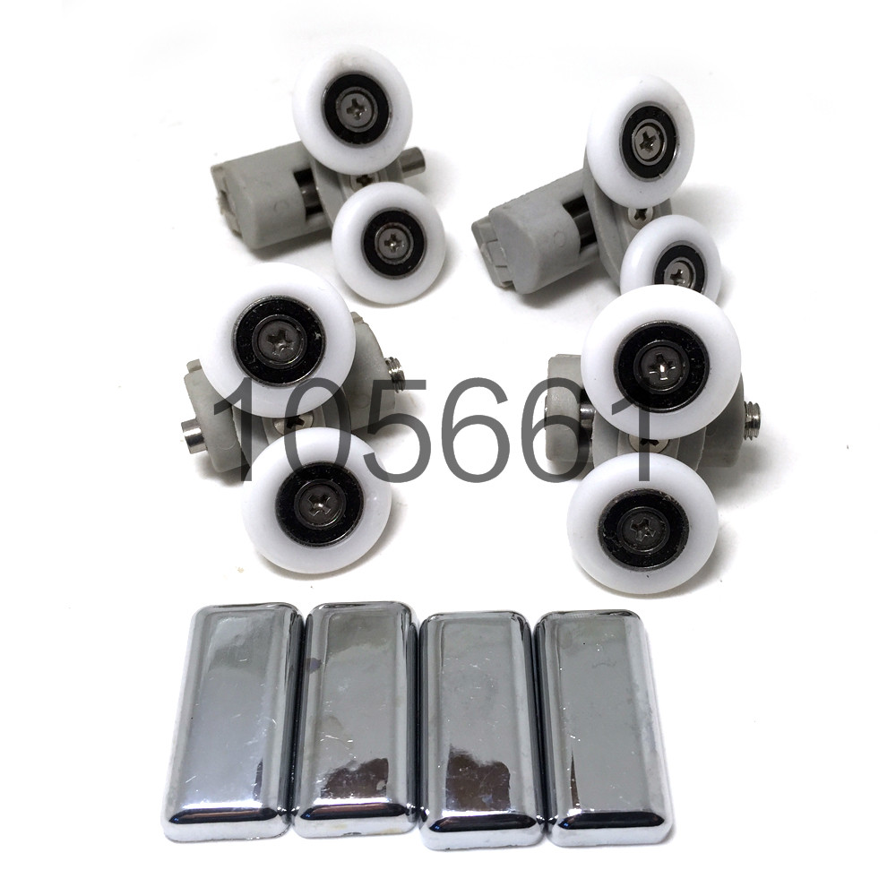 Set of 8 Shower Door Rollers/Wheels/Runners/Pulleys 25mmWheel Diameter