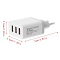 1 2 3 USB Port 5V 2.4A Travel Charger Power Adapter EU Plug For Phone Tablet PC X6HA