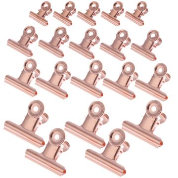 5 Pcs/set Bulldog Letter Grip Clips Stainless Steel Paper File Binder Clip Clamps Stationary Office Kitchen Storage Bag Clips