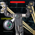 Hot sale Hunting Slingshot With Wrist Support and Compass Decoration Catapult Professional Slingshot for Outdoor Shooting