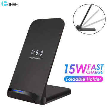 DCAE 15W Qi Wireless Charger Quick Charge Dock For Samsung S10 S20 Fast Charging Stand Pad For iPhone 12 11 XS XR 8 Airpods Pro