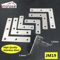 5pcs Stainless steel Angle Plate Corner Brackets L Shaped Flat Fixing Mending Repair Plates Brackets Repair Bracket