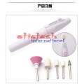 by ems or dhl 500sets Mini Electric Nail make up Machine Manicure Tool Nail File Buffer Art Pen Polish Electric Accessories