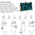 Women's Evening Clutches Bags Silk Satin Party Handbags Bridal Wedding Prom Purses with Tassel Pendant,Dark Green