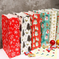 12/24PCS Set Mix Types Packing Christmas Gift Bag Gift Decor Kraft Bag Paper Snowman Merry Christmas Guests Packaging Gifts Box