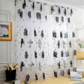 Vines Leaves Tulle Door Window Curtain Drape Panel Sheer Scarf Valances Drapes In Living Room Home Decor Sheer Voile Valances