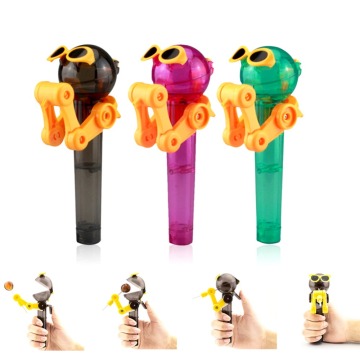 Creative Novelty Toy Funny Lollipop Robot toy Lollipop Holder Decompression candy dustproof toy gift Drop Shipping