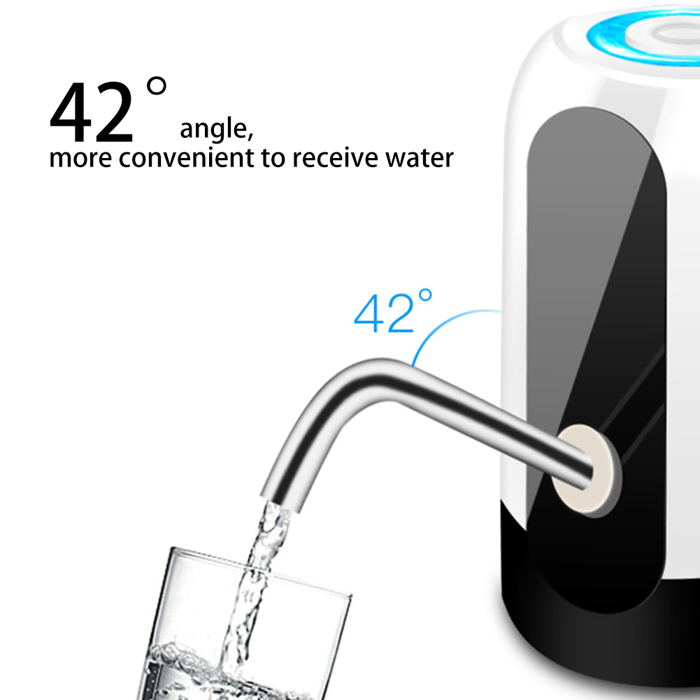 HOME-Water Bottle Pump, USB Charging Automatic Drinking Water Pump Portable Electric Water Dispenser Water Bottle Switch Office