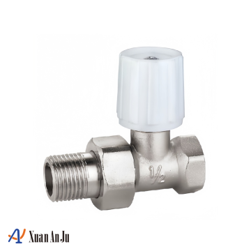 Distinctive White Knob Control Valve for Heating Systems