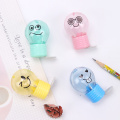 1PC Fashion Creative Kawaii Pencil Sharpener Bulb Style Plastic Students Stationery School Supplies Gift Pencil Sharpener