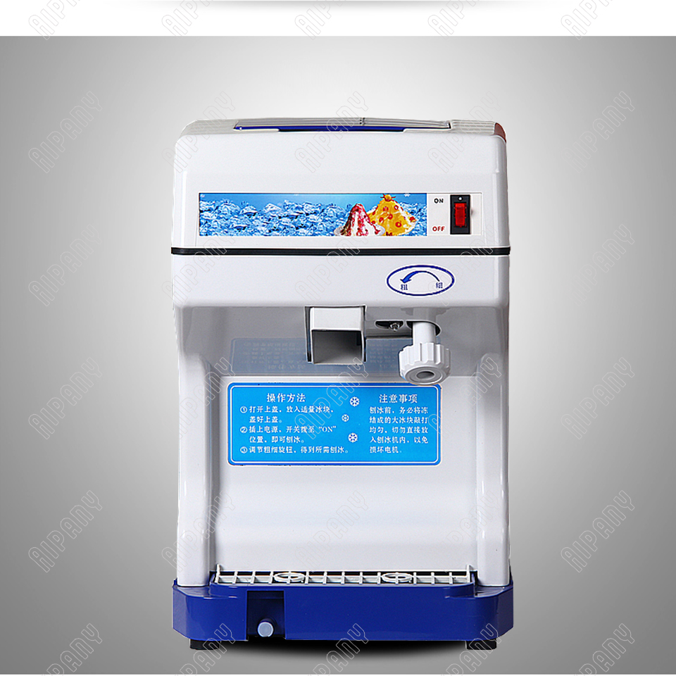 HK168 electric cube ice shaver crusher machine for commercial kitchen ice shaving equipment 120KG/H automatic shaved ice maker