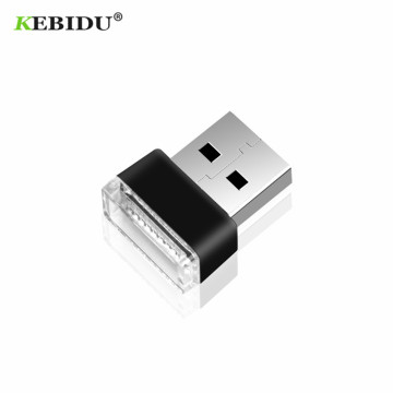 KEBIDU Mini USB LED Light Auto Interior USB Atmosphere Light Plug and Play Decor Lamp Emergency Lighting PC Auto Products