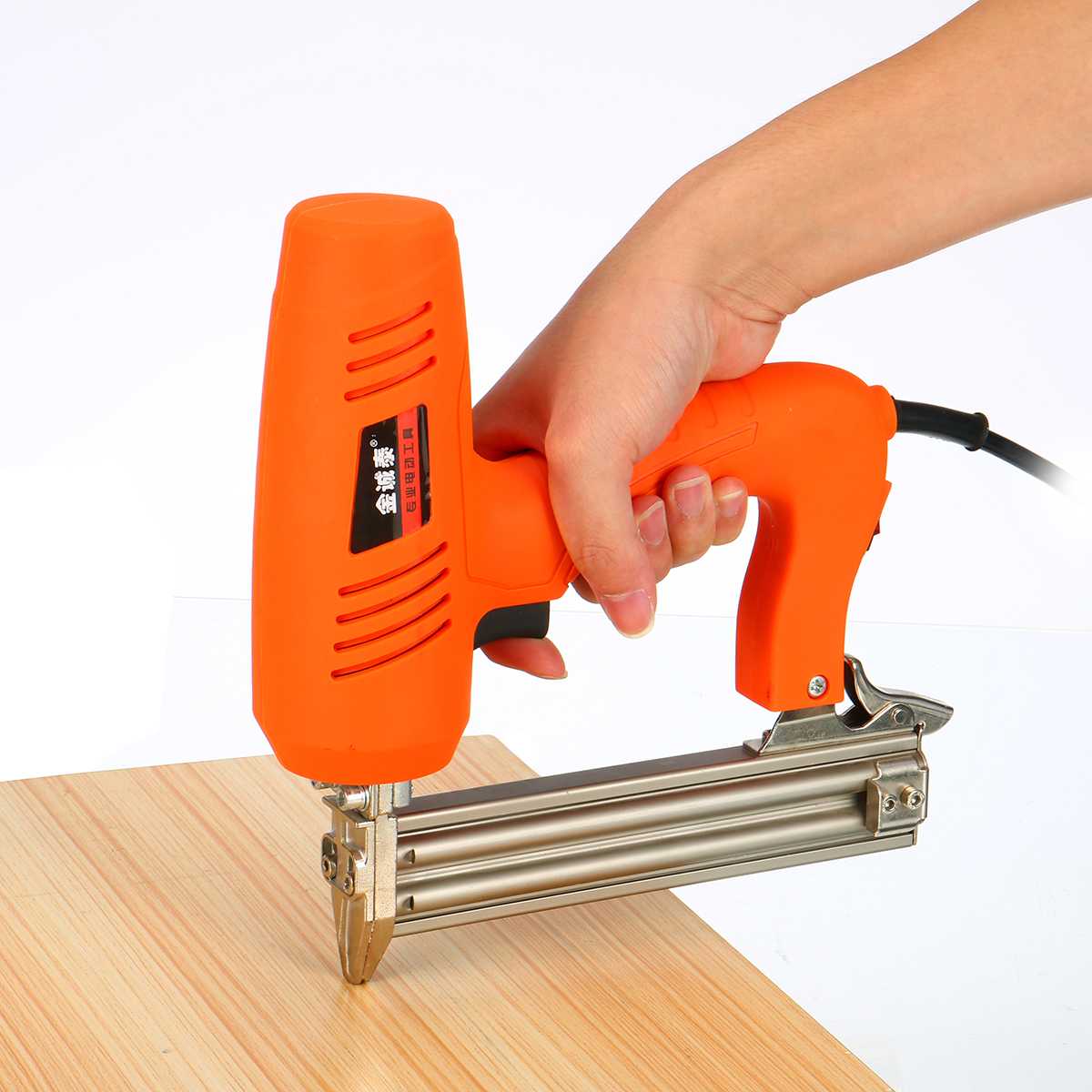 2300W 220V Electric Nail Gun (Straight+Staple) Framing Tacker and Stapler Woodworking Tools Portable Electric Tacker Gun