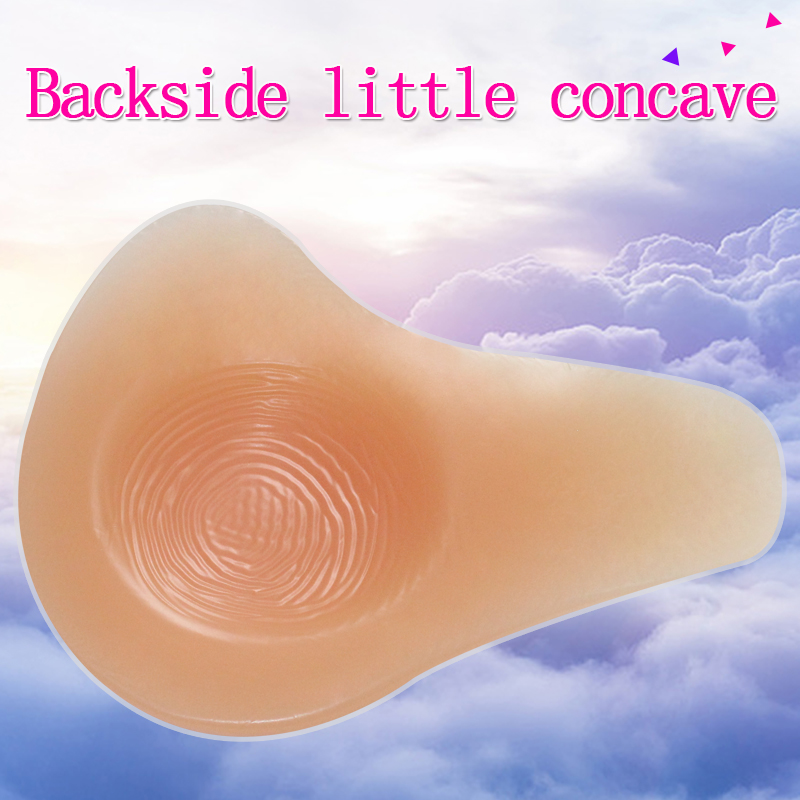 ONEFENG Beautiful Ladies Breast Form Silicone Artificial Boob for Breast Cancer Women Lengthened Shaped 180-280g/pc