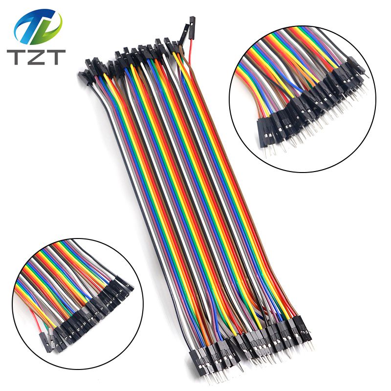 TZT Dupont Line 10cm/15cm/40cm Male to Male + Female to Male and Female to Female Jumper Wire Dupont Cable for arduino DIY KIT