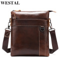 WESTAL Messenger Bag Men Shoulder bag Genuine Leather Small male man Crossbody bags for Messenger men Leather bags Handbag 9010