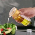 4 Sizes Clear Acrylic Oil Bottle Kitchen Seasoning Can Outdoor BBQ Sauce Vinegar Oil Dispenser Transparent Seasoning Cans