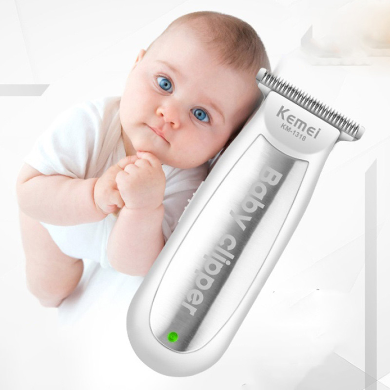 Kemei Children Electric Hair Trimmer Baby USB Rechargeable Mini Hair Clipper Infant Quiet Shaver Kids Haircut Razor