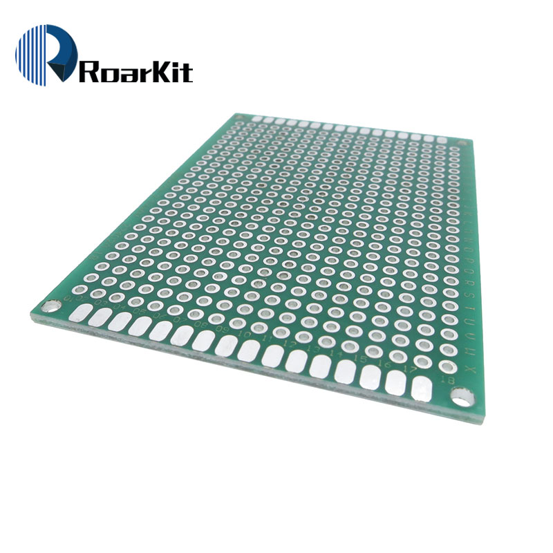 1pcs 5x7 cm PROTOTYPE PCB 5*7 panel double coating/tinning PCB Universal Board double Sided PCB 2.54MM board