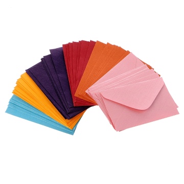 50Pcs Colorful New Retro Blank Mini Paper Envelopes Wedding Party Invitation Greeting Cards Gift