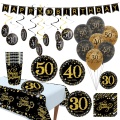 30 40 50th Birthday Party Decorations Adult Happy Birthday Balloons 30 Years Wedding Anniversary Birthday Decor Party Supplies