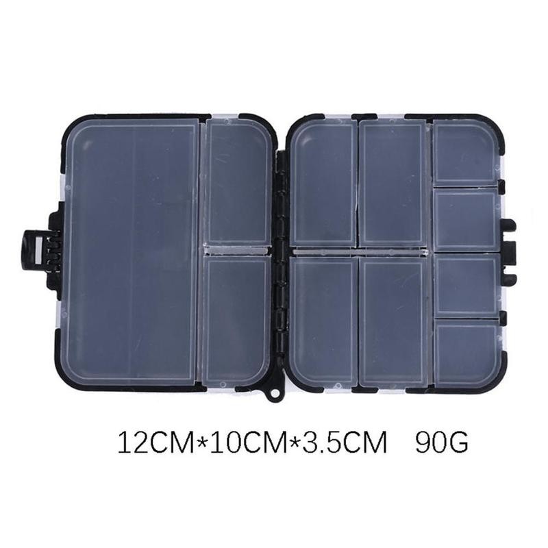 Fishing Tackle Box Storage Case Box Plastic Fishing Tackle Box Box Accessory Square Box Bait Small Hook Fishhook Spoon Lure F6I1