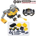 RC New 2.4G Remote Control Engineering Vehicle Diy Detachable Assembled Puzzle Excavator Creative Toy Car Model