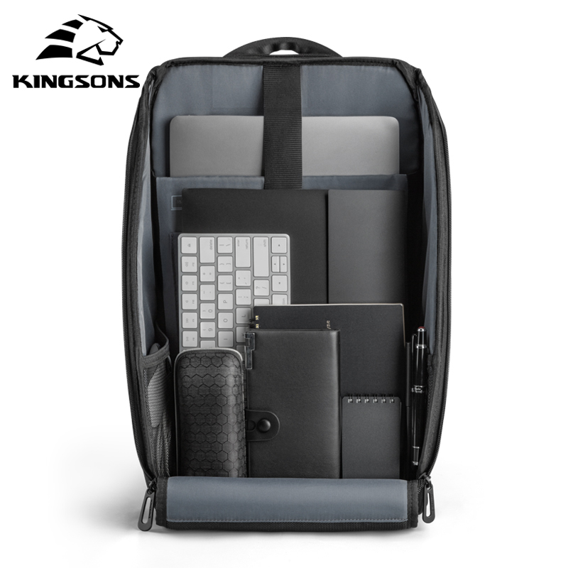 Kingsons Multifunction Men 15 inch Laptop Backpacks Fashion Waterproof Travel Backpack Anti-thief male Mochila school bags hot