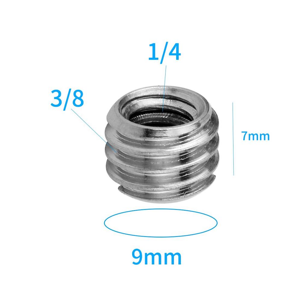 Photo Studio Accessory Multi-standard Adapter Screws 1/4 3/8 B/E Professional Internal and External 1/4-1/4 1/4-3/8 Screw Nut