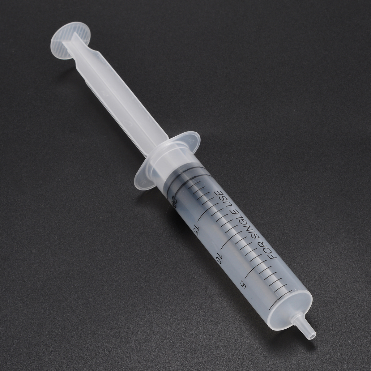 20ml Plastic Syringe Transparent Syringe Plastic Dosing Syringe 1ml Graduated With 18cm Flexible Silicone Tube